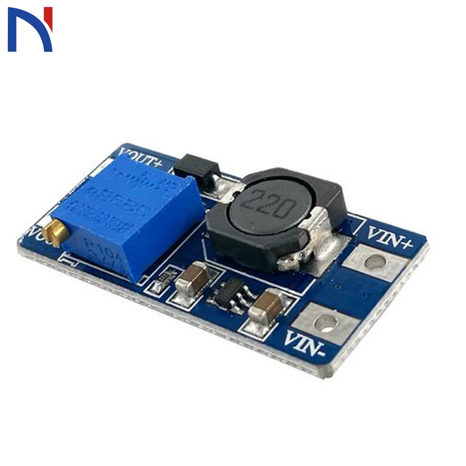 

MT3608 DC-DC Voltage Step Up Adjustable Boost Converter Power Supply Module 2A 2V~24V DC to maximum 28V DC Power Step-up Module