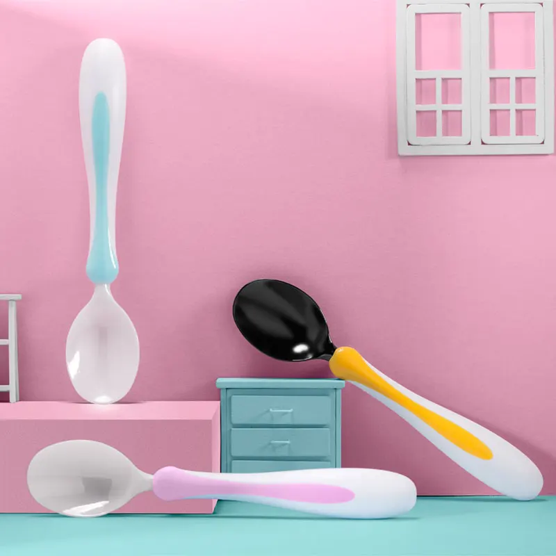 

Zirconia Ceramic Anti-drop Baby Feeding Spoon Hight Quality Kids Utensils