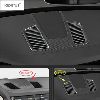 

Lapetus Accessories Fit For Porsche Cayenne 2018 - 2020 ABS Center Air Conditioning AC Outlet Vent Frame Molding Cover Kit Trim
