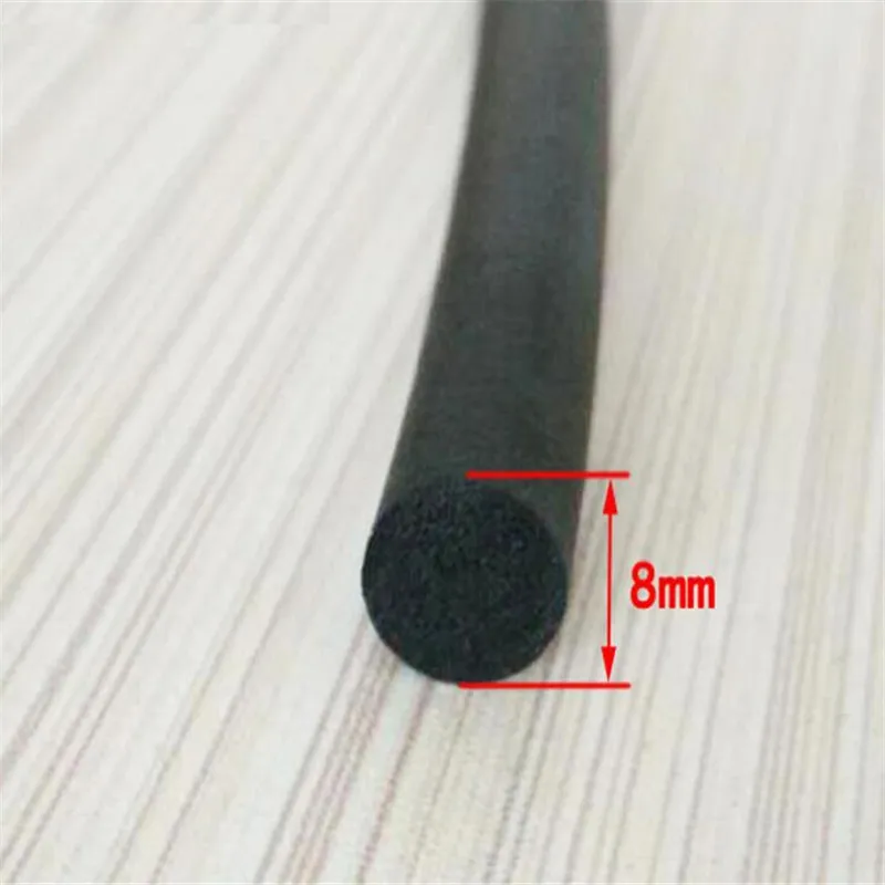 

6M 8mmx8mm O Shape Style Car Door Window Sealant Rubber Seal EPDM All Weather Waterproof Flexible Strip Trim Black Styling DIY