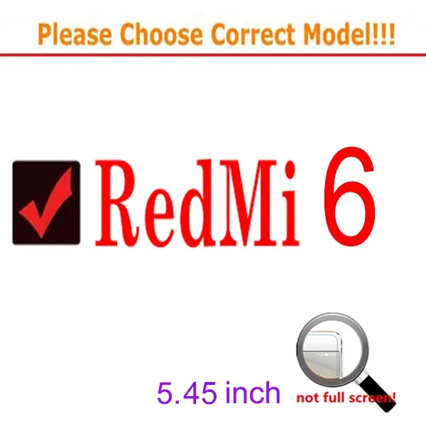 2 шт 9H для Xiaomi Redmi 6 6A, закаленное стекло, не полное покрытие, защита экрана, прозрачная, закаленное, защитная пленка, чехол для Redmi 6 6A - Цвет: Redmi 6