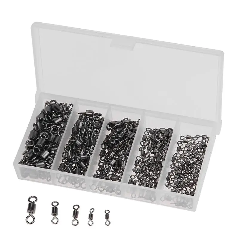 250pcs/box Ball Bearing Swivel Solid Rings Fishing Connector 5 size 2# 4# 6# 8# 10# Ocean Boat Fishing Hooks Fishing Tool 250pcs/box Ball Bearing Swivel Solid Rings Fishing Connector 5 size 2# 4# 6# 8# 10# Ocean Boat Fishing Hooks Fishing Tool