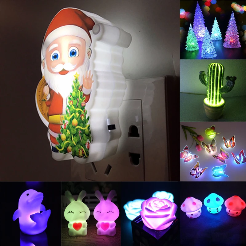 

Dozzlor Muticolor Night Light Home Bedroom Desktop Changing Color LED Wall Lamp Children Gifts Christmas Supplies 2019 New