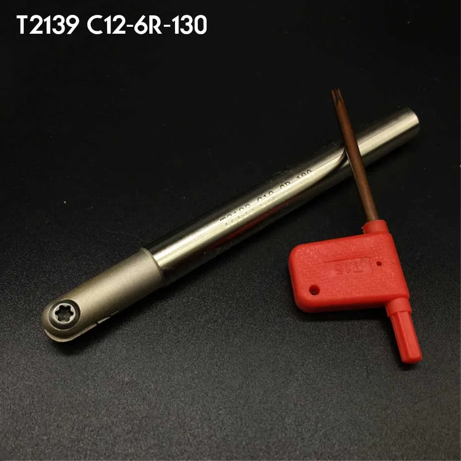 

T2139 C12-6R-130 Ball End Mill Tool Holder FOR P3200 D12 R6 carbide inserts Milling Machine CNC Lathe Machine Turning Tools