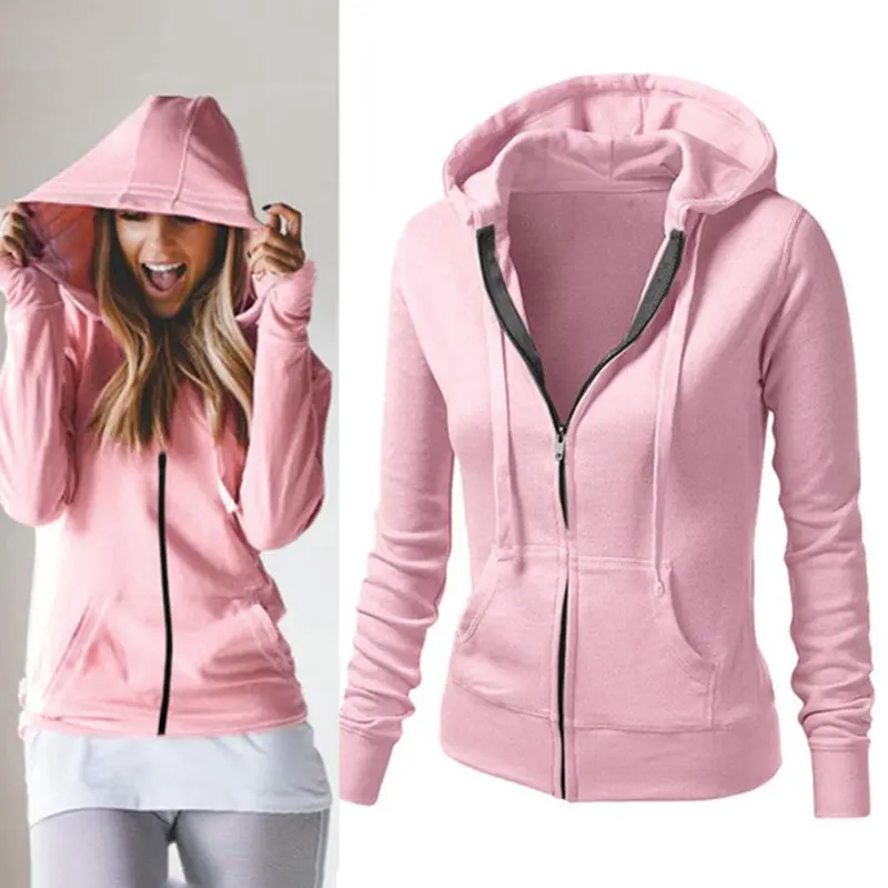 plain pink hoodie womens