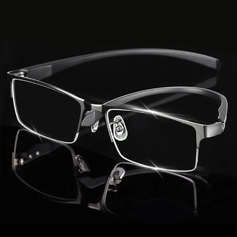 

Man Alloy Eyeglasses Frame for Men Eyewear Flexible Temples Legs IP Electroplating Alloy Material,Full Rim and Half Rim