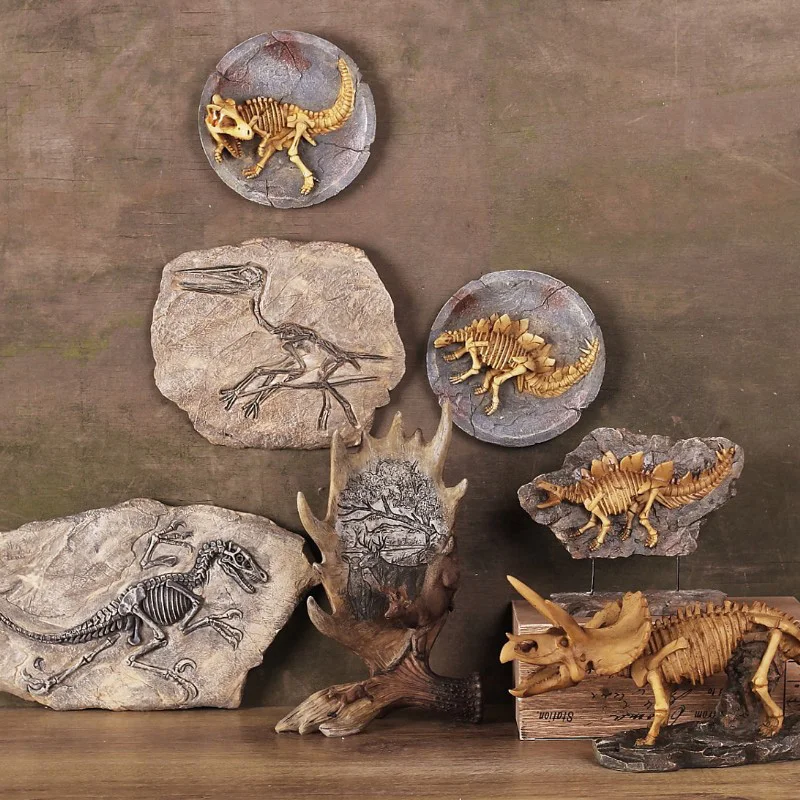 Статуи Африки домашний Декор череп для украшения смолы животных Череп Скелет абстрактные скульптуры резьба динозавры Fossil статуя