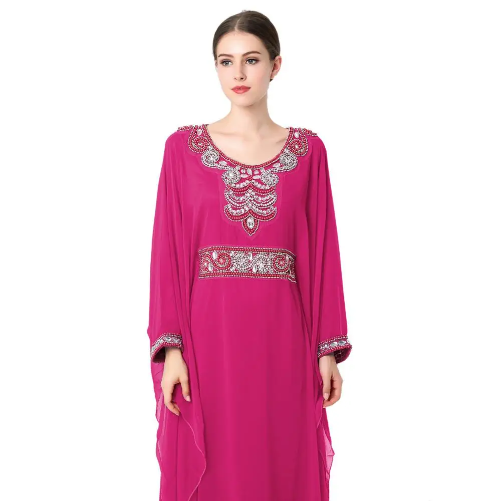 pink abaya for summer, abaya style, embroidered abaya, butterfly abaya, caftan abaya