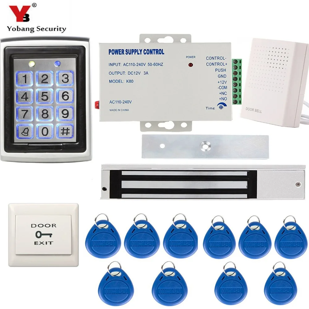 Yobang безопасность RFID металлическая клавиатура контроля доступа Бесконтактный
