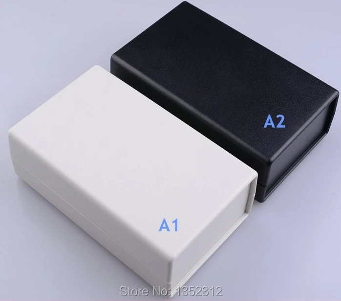 

Free shipping One pcs 164*100*51mm PLC instrument box abs enclosure plastic box for electronic project box desk top enclosure