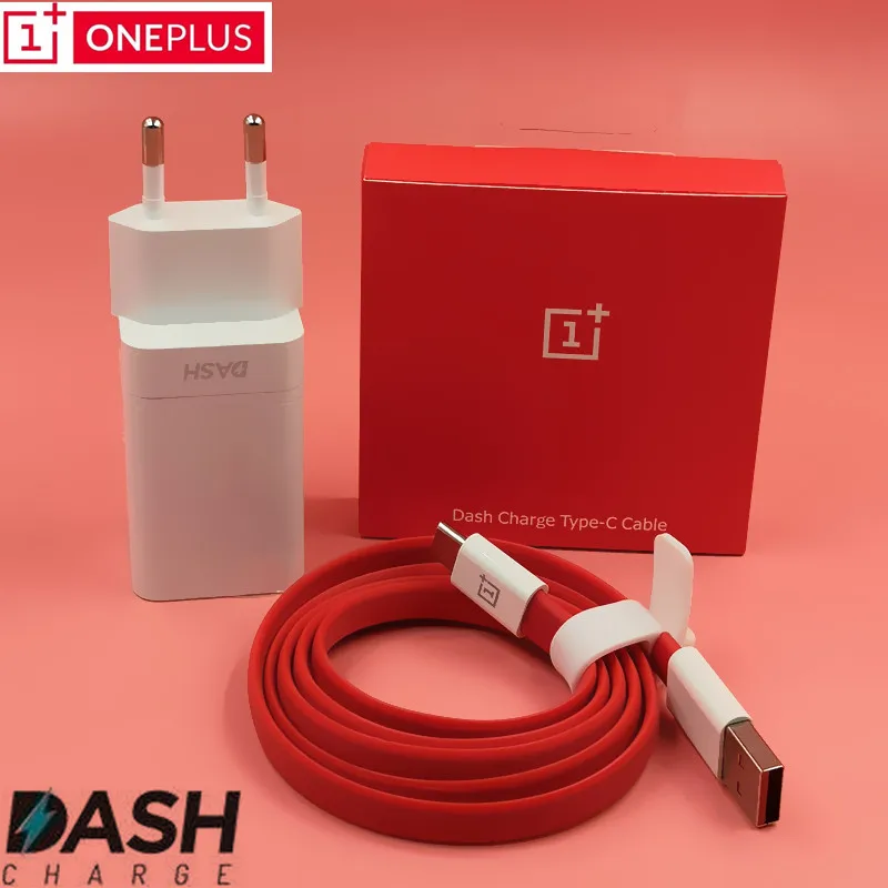 

Original OnePlus 6 Dash Charger 5V 4A Dash Fast quick Charge Adapter for One Plus 6t 5T 5 3T 3 oppo vooc phone USB Type C cable