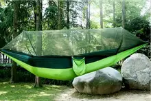 Outdoor mosquito net automatic quick-opening single-double ultra-light parachute cloth hammock anti-rollover indoor swing Outdoor mosquito net automatic quick-opening single-double ultra-light parachute cloth hammock anti-rollover indoor swing
