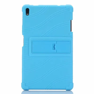 Мягкий чехол для lenovo TAB 4, 8 Plus, 8,0 дюймов, силиконовый чехол-подставка для lenovo TAB 4, 8 Plus, TB-8704F, TB-8704N, чехол для планшета - Цвет: sky blue