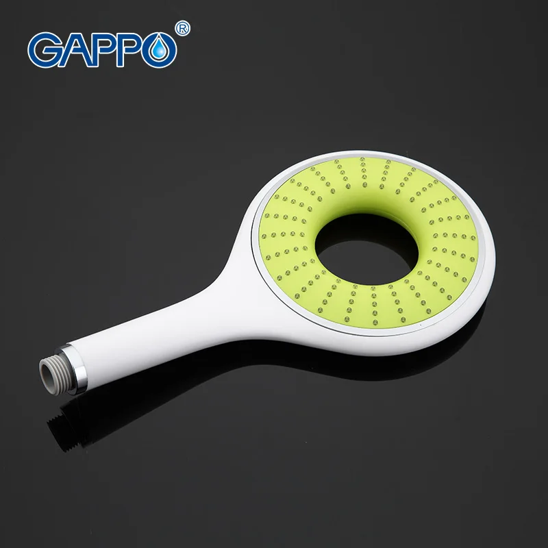 Kaufen Gappo 1 Pc Top Qualität EIN Weg Runde hand dusche köpfe bad zubehör ABS in verchromt wasser sparen dusche kopf GA09
