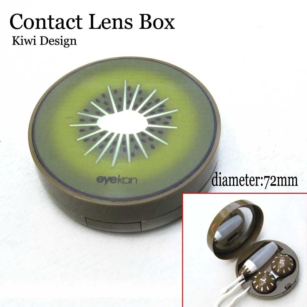 

Kiwi Design Unisex Contact Lens Lenses Box Eyeglasses Box Eyes Case Cleaning Case Carry Holder Container Case 8039