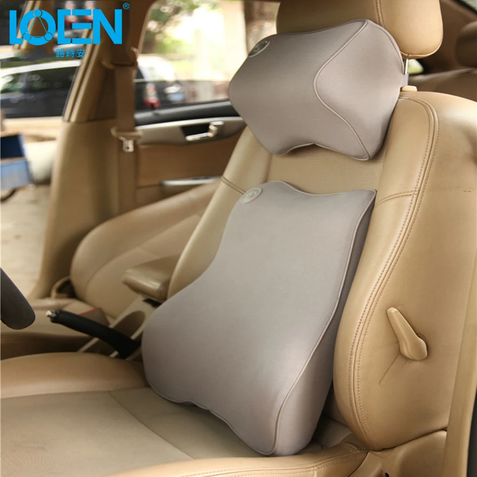 Buy 1Set Soft Car Headrest Neck Supports Car Lumbar
