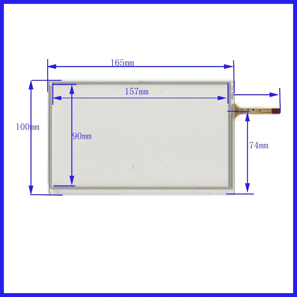 

5PCS/Lot XWT820 165mm*100mm 7inch 4 line For CarDVD touch screen it's compatible width 100mm lengt165mm the touchsensor