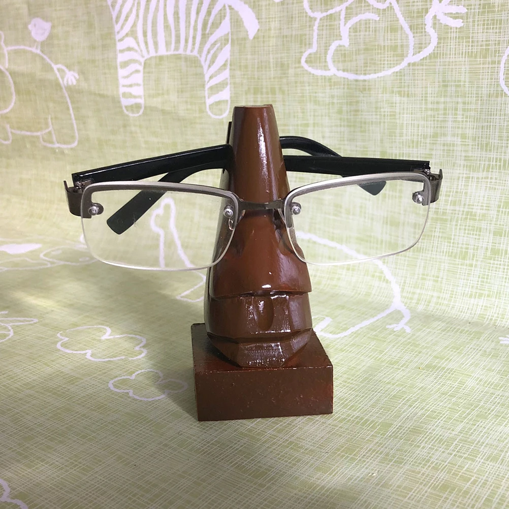 Деревянная подставка для очков деревянный нос держатель очков Солнцезащитные очки дисплей стенд уникальные настольные аксессуары и подарки