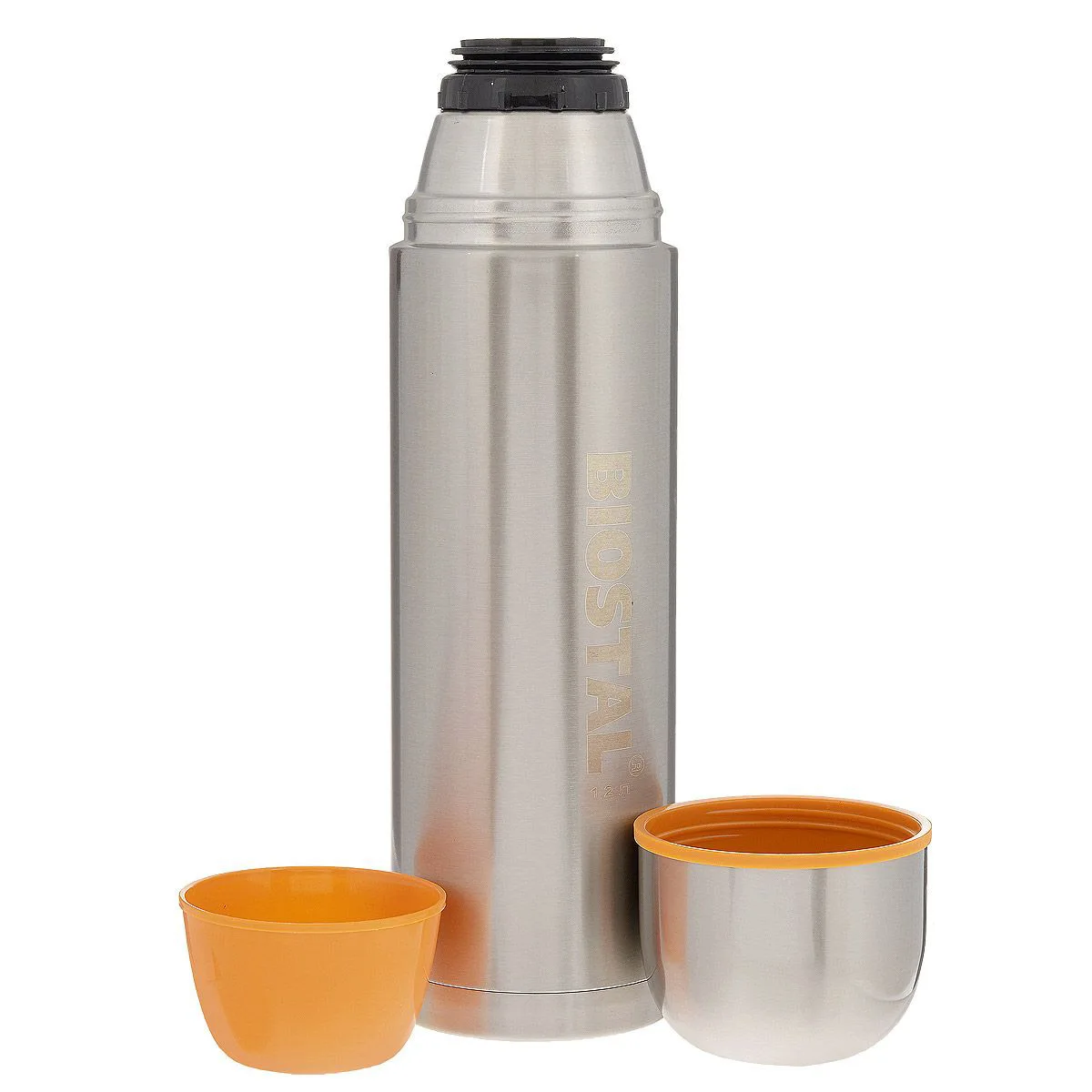 Термос BIOSTAL NBP-1200 (Объем 1.2 литра, нержавеющая сталь, время сохранения тепла 19 часов, вторая пробка в комплекте)