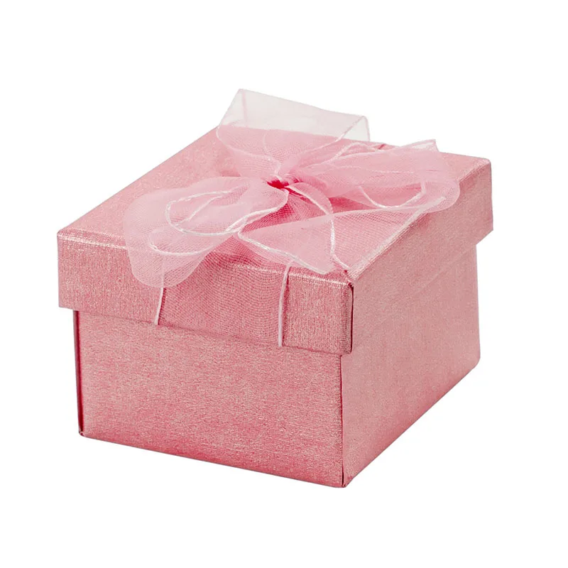1 шт., квадратная Свадебная бархатная коробка для колец, черное/красное/синее кольцо, коробка для хранения, подарочная упаковочная коробка для ювелирных украшений, складной чехол для хранения - Цвет: pink