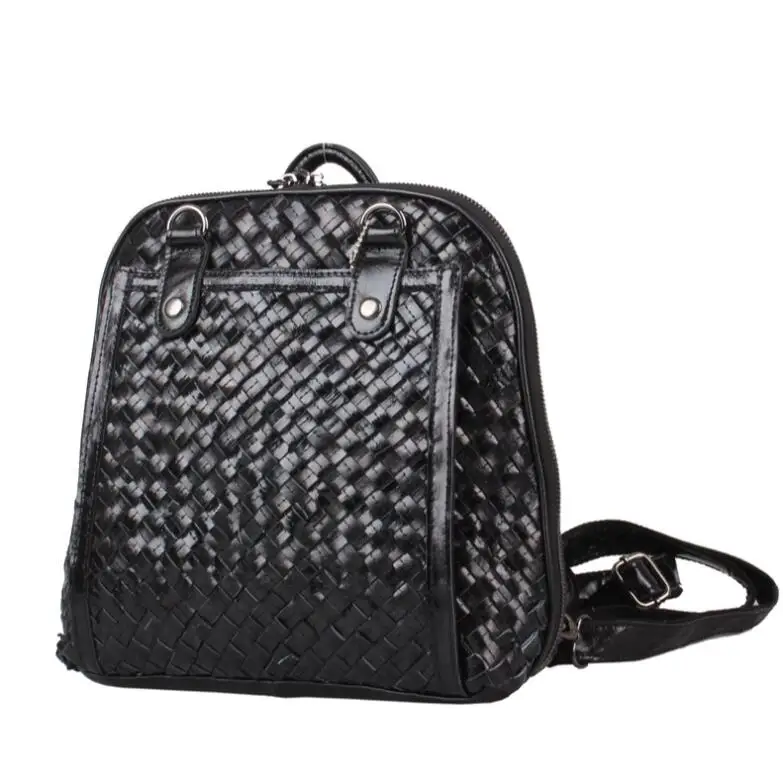 Для женщин рюкзак высококачественный Корейский кожа рюкзаки для подростков обувь девочек Женский школьная сумка mochila - Цвет: FLY175 black