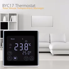 Floureon BYC17GH3 LCD Touch Screen Room Underfloor Heating Thermostat Weekly Programmable Thermoregulator Temperature Controller