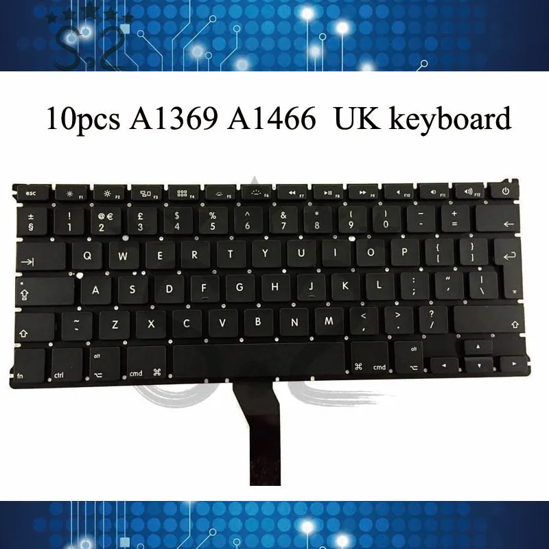 

5/10 pieces A1369 A1466 UK Keyboard For Macbook Air 2010-2015 Year Spain Keyboard
