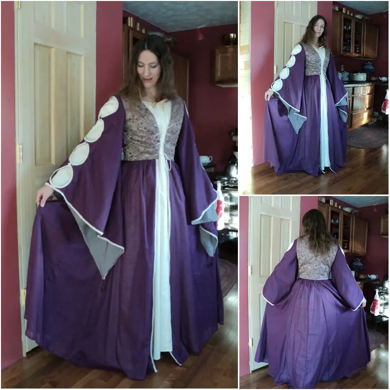 

Victorian Corset Gothic/Civil War Southern Belle Ball Gown Dress Halloween dresses US 4-16 R-599