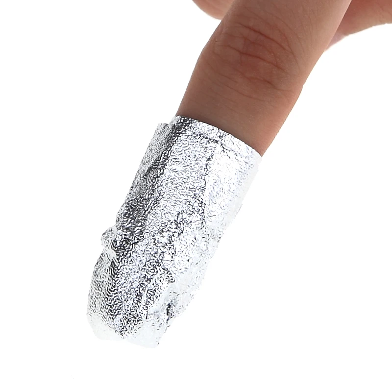 Monja, 50 шт., для дизайна ногтей, алюминиевая фольга, замачиваемый порошок, Гель-лак, акриловый, для удаления пальцев, ватный диск, обертывание для снятия лака, инструмент для макияжа