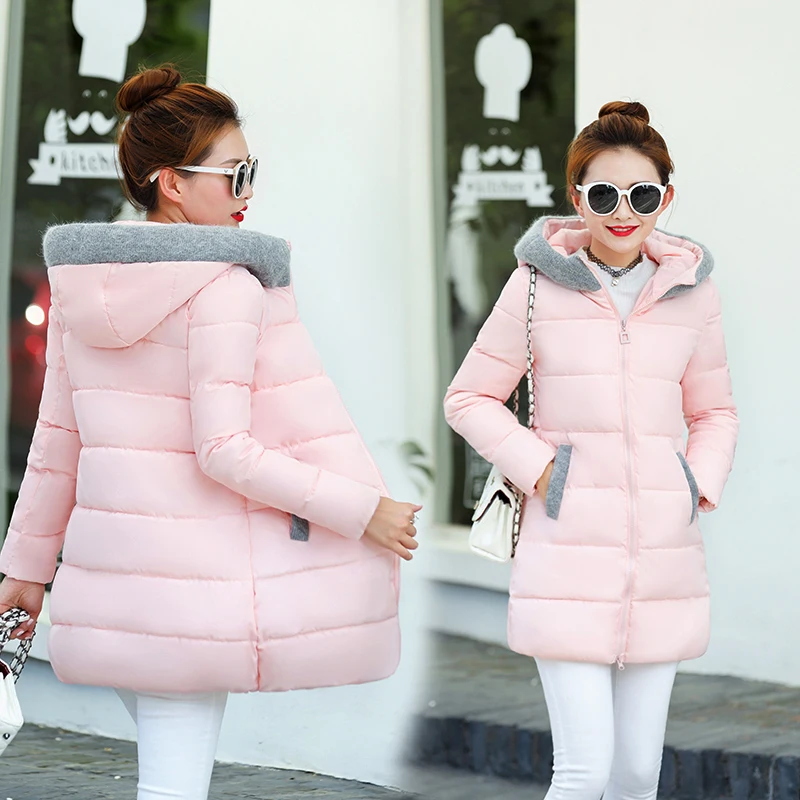 2018 High Quality Ladies Winter Jacket Women Long Overcoat long Winter Jacket Women thicken warm hooded down jacket coat