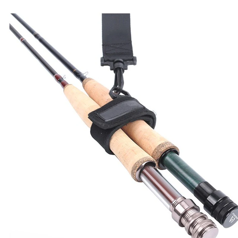 Fishing Rod Carry Strap Sling Band Adjustable Shoulder Belt Travel
