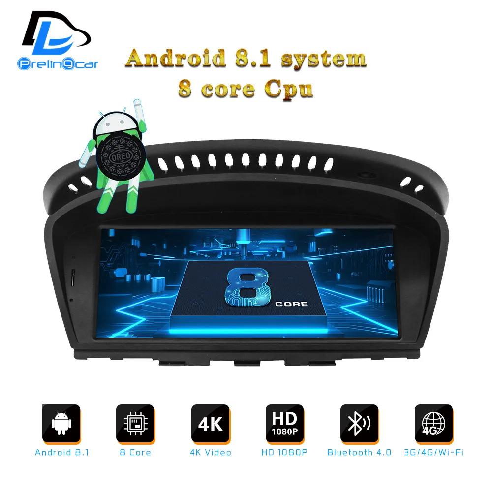 Android 8 1 ядерный IPS dvd плеер для BMW 5 серии E60 F10 F11 2004 2017 года CIC NBT система авто радио gps