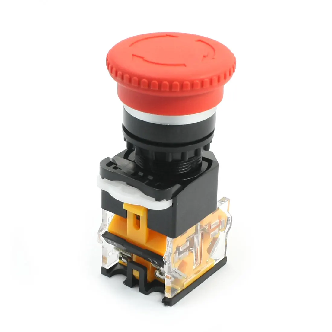 

La115-B Red Mushroom Head 4-Terminals 22Mm Panel Cutout Dia Dpst Locking Emergency Button Switch 400V 10A