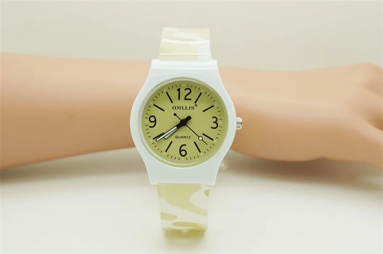 

Willis brand for Woman Waterproof Fashionable Watches Student Camouflage Watch Analog Casual Quartz WristWatch PENGNATATE Goods