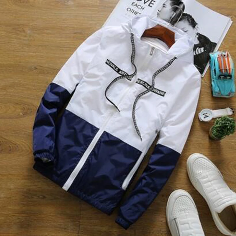

2019 Male Summer Windbreaker Sun protection Clothing Coats Jackets Men Hooded Direct manufacturers, big yards size S - 3 xl free