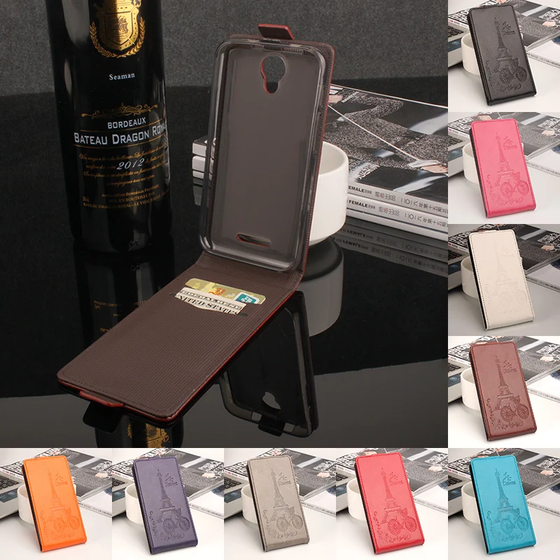 

For Alcatel One Touch Pixi 4 5010D 5.0 Case Luxury PU Leather Case For Alcatel 5010D Pixi 4 Vertical Magnetic Flip Phone C