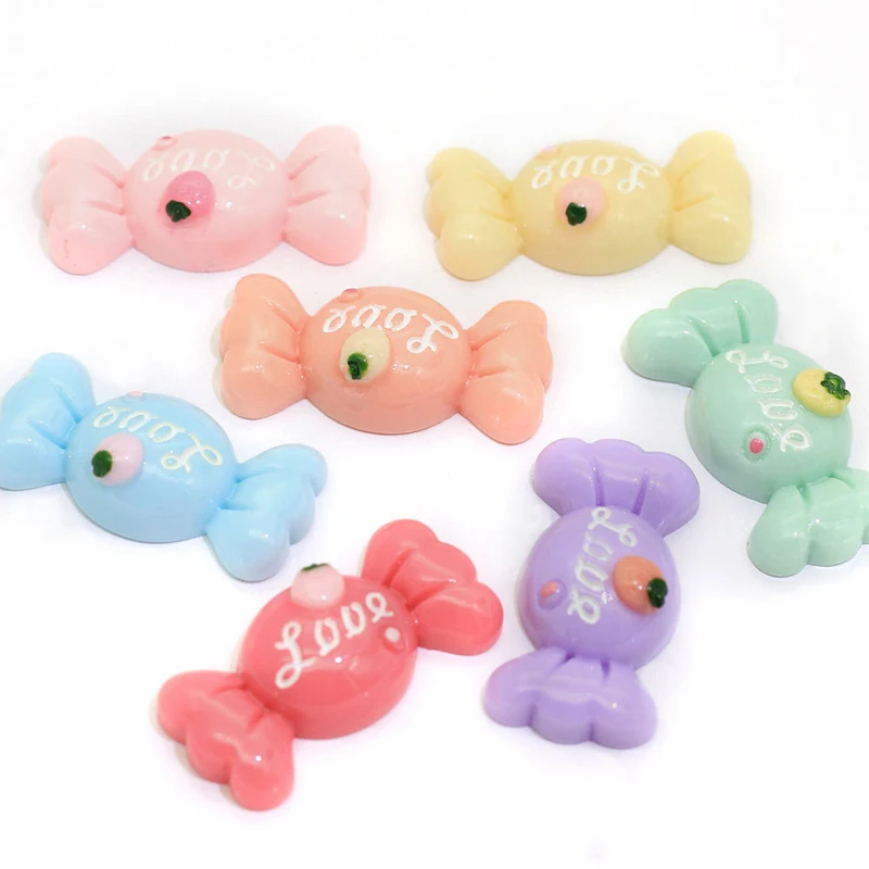 

Happy Monkey 5pcs/10pcs/pack Slime Charms Supplies Toys Resin Fruit Love Candy Addition DIY Decor For Fluffy Clear Cloud Slime