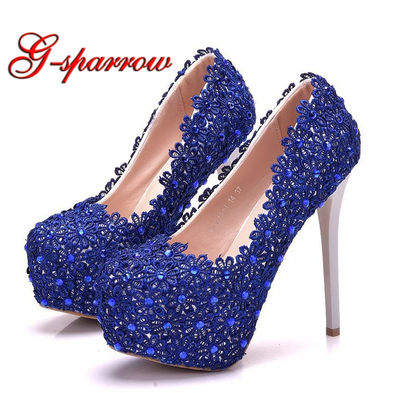 blue bridesmaid shoes