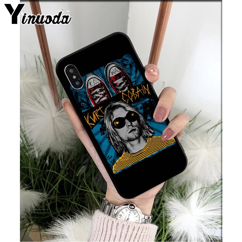 Yinuoda Nirvana Kurt Cobain высококачественный чехол для телефона для iPhone 8 7 6 6S Plus 5 5S SE XR X XS MAX Coque Shell