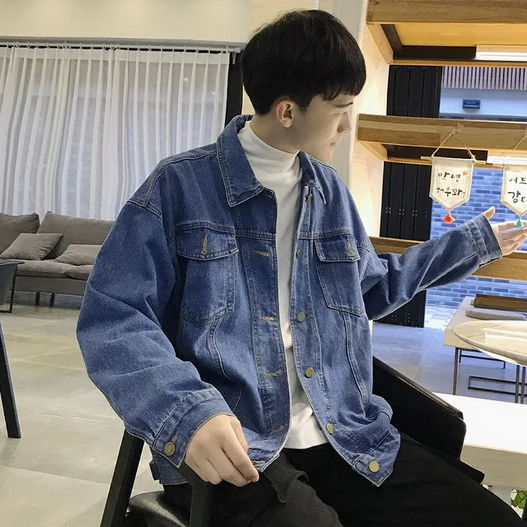 Grandwish Oversized Denim Jeans Jacket Men Women Loose Fit Mens Jeans Jackets Vintage Streetwear Hip Pop Jacket Male , DA717 Grandwish Oversized Denim Jeans Jacket Men Women Loose Fit Mens Jeans Jackets Vintage Streetwear Hip Pop Jacket Male , DA717