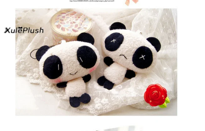 FULL ALL Pandas , Size 4-11CM Panda DOLL , Plush Stuffed Key chain TOY & Gift Pendant Plush Toys , Wedding Bouquet TOY DOLL - Image 6