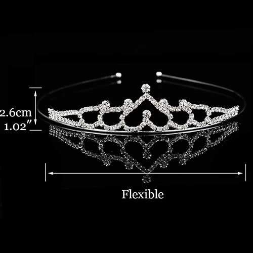 Детское шоу тиара принцессы диадемы Променада короны для девочек, украшение для головы с головными повязками, расшитые стразами и жемчугом Свадебные украшения для волос аксессуары головной убор - Окраска металла: 24