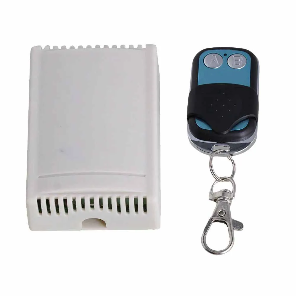 

24V 2CH Inching Self-lock Metal AB Key Remote Control Switch 433MHz 30M