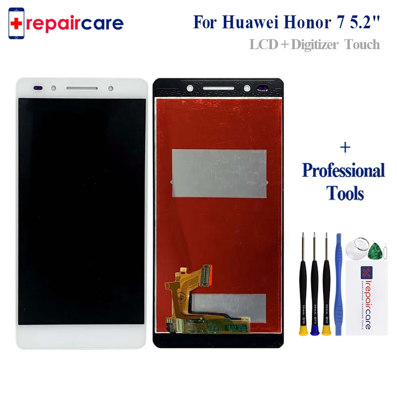 5," для Huawei Honor 7 ЖК-дисплей с сенсорным экраном дигитайзер PLK-TL01 с рамкой запасные части для Huawei Honor 7 lcd