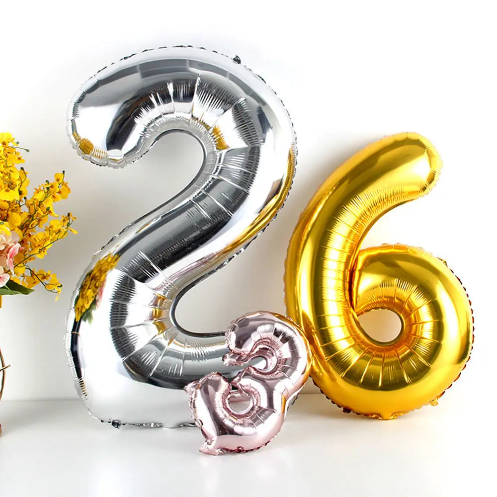 16 'ཛྷ'' количество фольги шары розовое золото серебро игрушка воздушный шар - Фото №1
