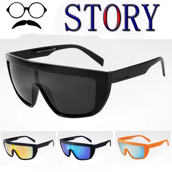 

Fashion Guy's Sun Glasses Polarized Coating HD Eyewear rimless mirror Shield Sport Style Goggle UV400 Gafas De Sol Brand Box