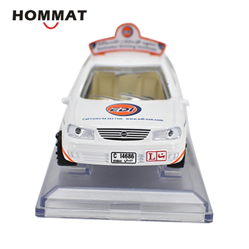 HOMMAT моделирование 1:43 Масштаб Nissan Sunny Дубай Такси модель автомобиля литой