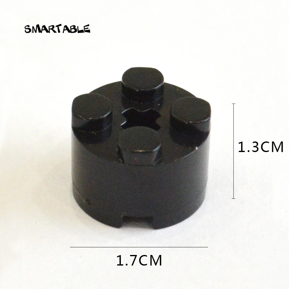 Smartable Кирпич 2x2 круглый с отверстием оси строительные блоки MOC части игрушки