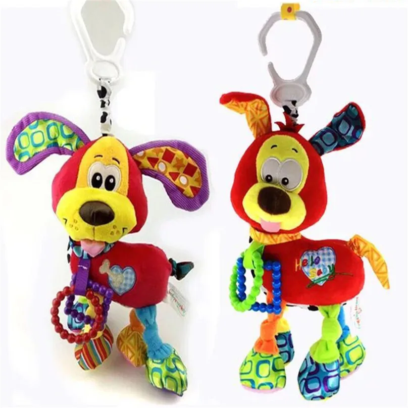 

new 35cm plush Cartoon DOG doll Wind bell baby toy Hung on me pendant Children's gift puzzle early education