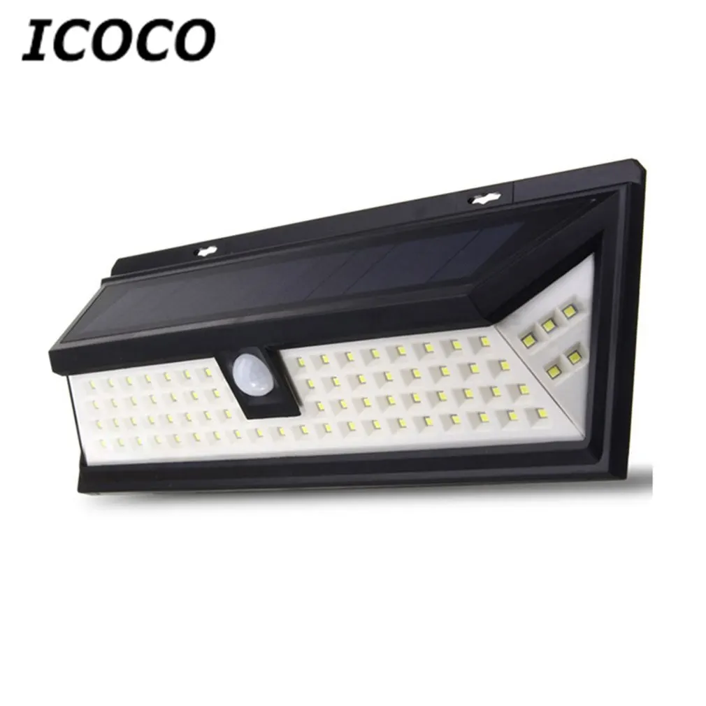 

ICOCO Waterproof 80 LED Solar Security Light Motion Sensor Outdoor Lighting Wireless Ultra-Bright for Driveway Yard Patio Deck